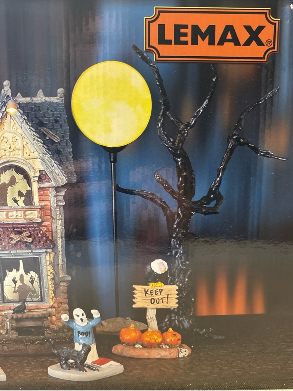 Lemax  Spooky Town- The The House of Shadows 11 PC Boxed Set New Halloween - Picture 5 of 11
